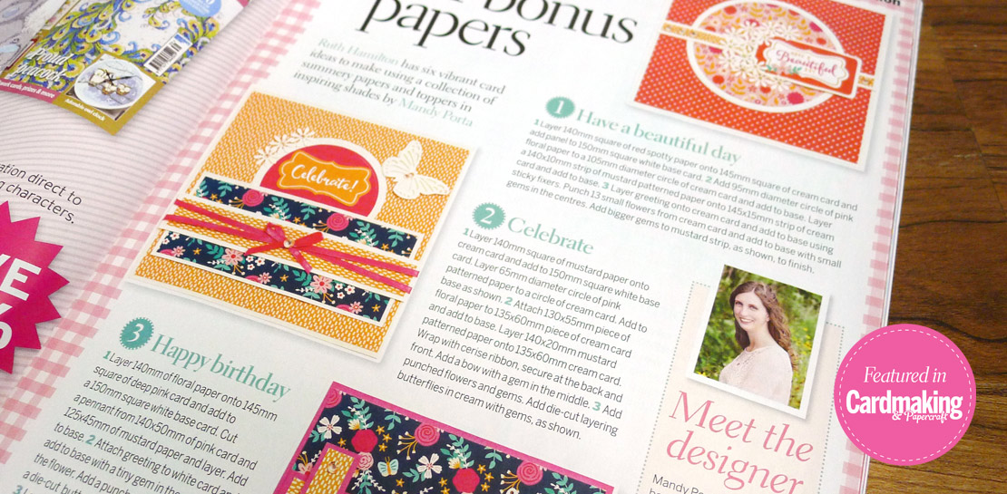 Featured in Cardmaking & Papercraft Magazine